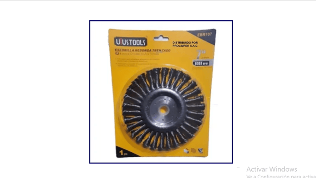 ESCOBILLA DORADA 7" EBR007 UYUSTOOLS