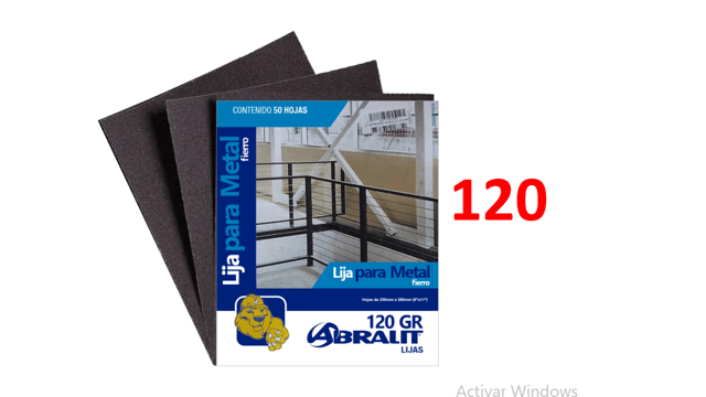 LIJA 120 METAL ABRALIT
