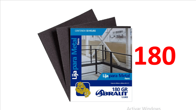 LIJA 180 METAL ABRALIT