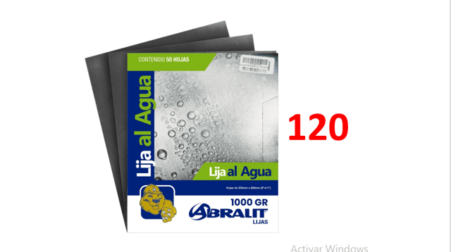 LIJA 120 AL AGUA BRALIT