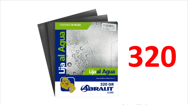 LIJA 320 AL AGUA BRALIT