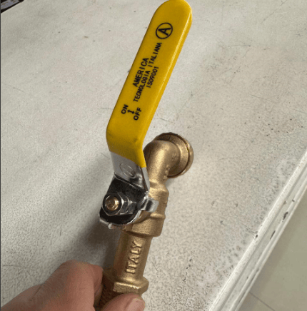 CAÑO 1/2" BRONCE MANGO AMARILLO AYRON - DIFESA
