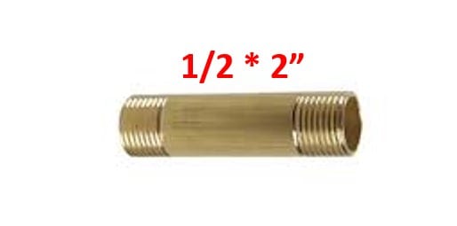 NIPLE 1/2X2 BRONCE