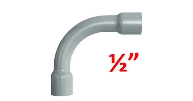 CURVA 1/2" AGUA PVC