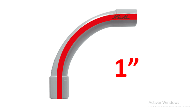 CURVA 1" LUZ SEL NICOLL