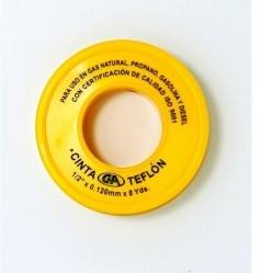 CINTA TEFLON AMARILLO DE GAS 1/2 C&A