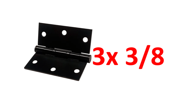 BISAGRA NEGRA 3X3/8 METAL