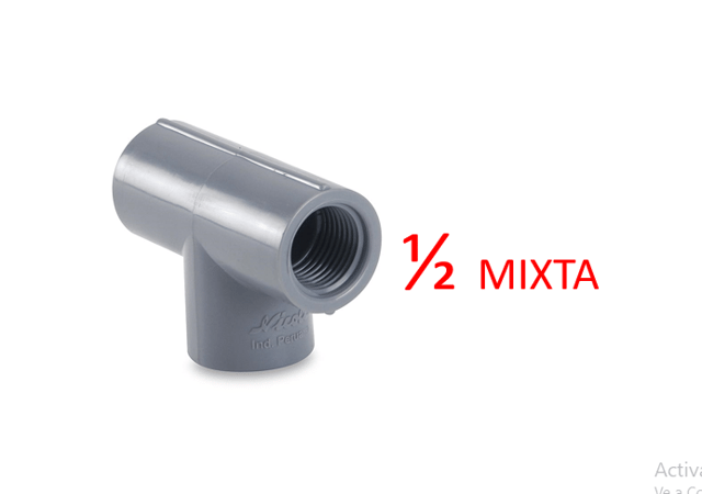 TEE 1/2" MIXTA PVC ECO