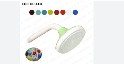 CANASTILLA DUCHA PVC  COLORES 4"
