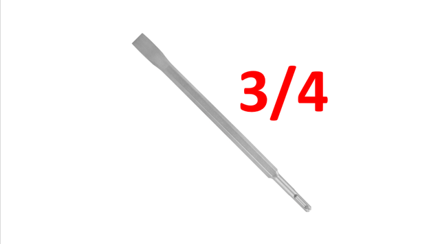 CINCEL 3/4" CROMADO PUNTA/PLANO