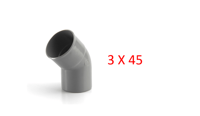 CODO 3"X45ª DESAGUE SAL NICOLL