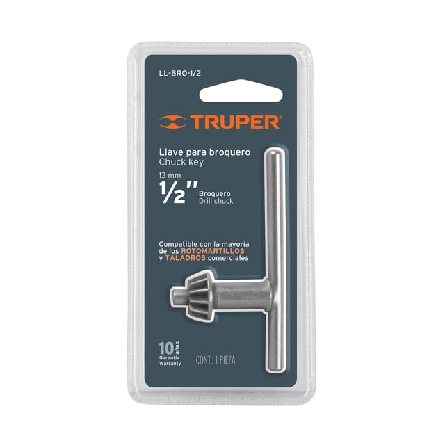 LLAVE BROQUERO 1/2" 13MM TALADRO TRUPER 16560
