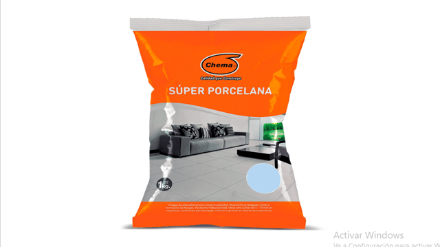 FRAGUA CELESTE SUPER PORCELANA CHEMA