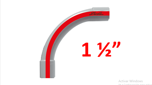 CURVA 1"1/2 SEL LUZ