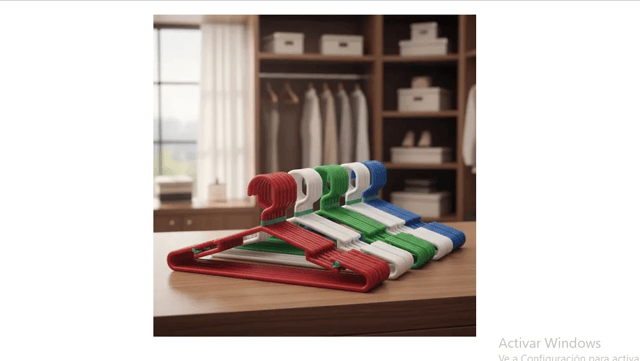 GANCHO COLGADORES ROPA PVC