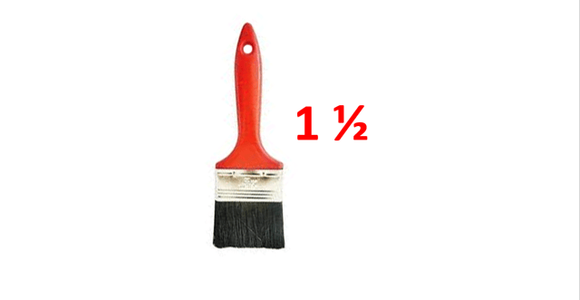 BROCHA 1 1/2" PIONERO M/NARANJA