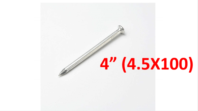 CLAVO 4" CEMENTO (4.5X100)
