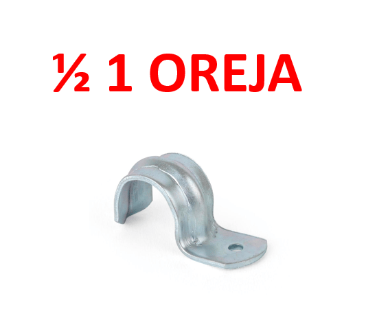 ABRAZADERA 1/2" 1 OREJA  {{