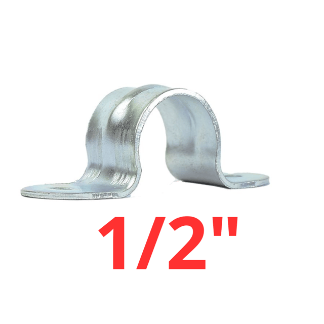ABRAZADERA 1/2" 2 OREJAS LUZ  {{