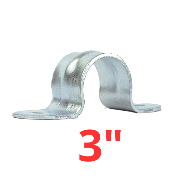 ABRAZADERA 3" 2 OREJAS {{