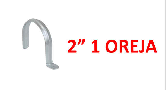 ABRAZADERA 2" 1 OREJA {{