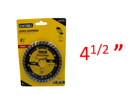 DISCO CONCRETO 4 1/2" DDU116 TURBO UYUSTOOLS