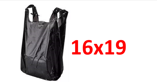 BOLSA CHEQUERA 16X19 POLIMAQ NEGRO ECO.