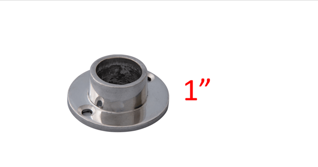 BRIDAS ALUMINIO PLANA 1"