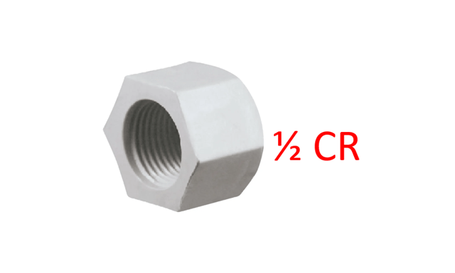 TAPON 1/2" HEMBRA C/R PVC