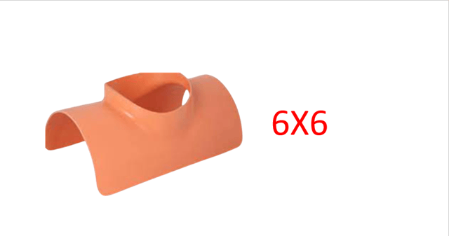 CACHIMBA 6X6 NARANJA PED