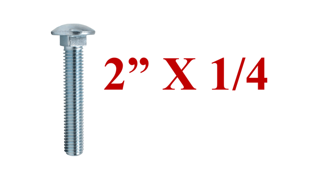 PERNO 2X1/4 ZINC CABEZA COCHE