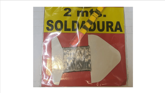 SOLDADURA ESTAÑO 2 MTS