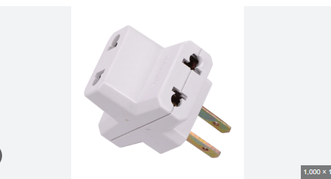 ENCHUFE TRIPLE CRUZ BLANCO