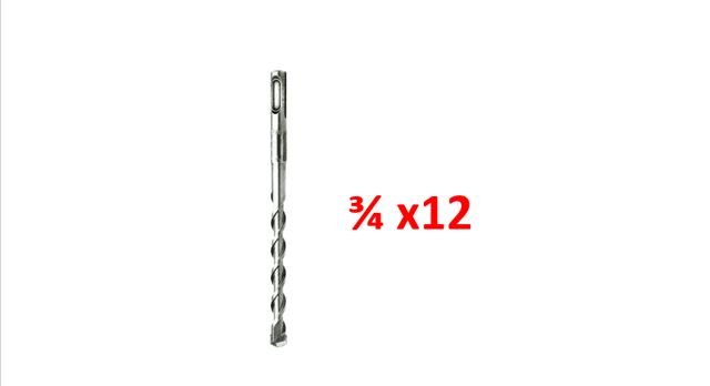 BROCA CONCRETO 3/4X12 TOOLCRAFT