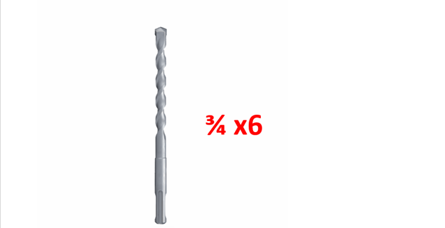 BROCA CONCRETO 3/4X6 TOOLCRAFT