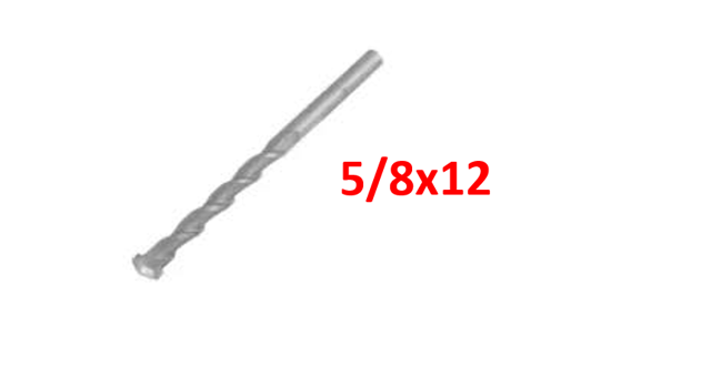 BROCA CONCRETO 5/8X12 TOOLCRAFT