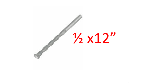 BROCA CONCRETO 1/2X12 TOOLCRAFT