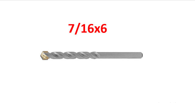 BROCA CONCRETO 7/16X6 TOOLCRAFT