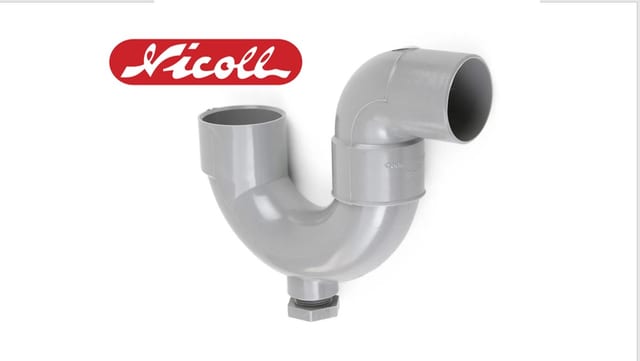 TRAMPA P 2" C/REGISTRO PVC NICOLL GRIS