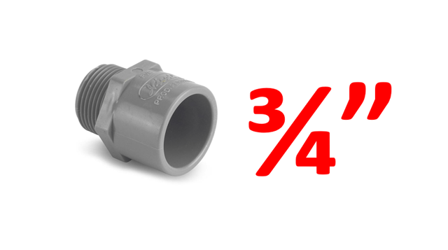 ADAPTADOR 3/4" AGUA UPR NICOLL