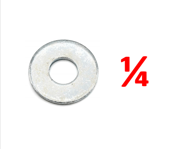 ARANDELA 1/4 PLANA LIVINO ZINC