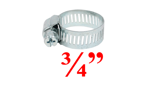 ABRAZADERA 3/4" SIN FIN ACERO TAIWAN {{