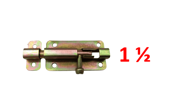 CERROJO 1 1/2" PLATEADO