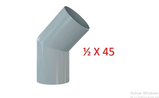 CODO 1"X45ª PVC ECO.