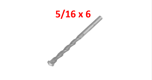 BROCA CONCRETO 5/16X6 TOOLCRAFT