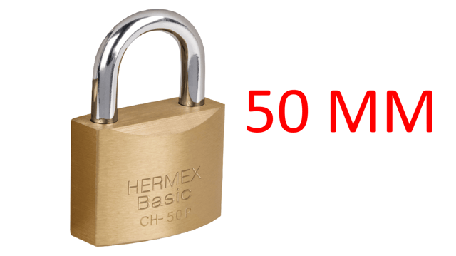 CANDADO 50 MM HIERRO HERMEX 23519