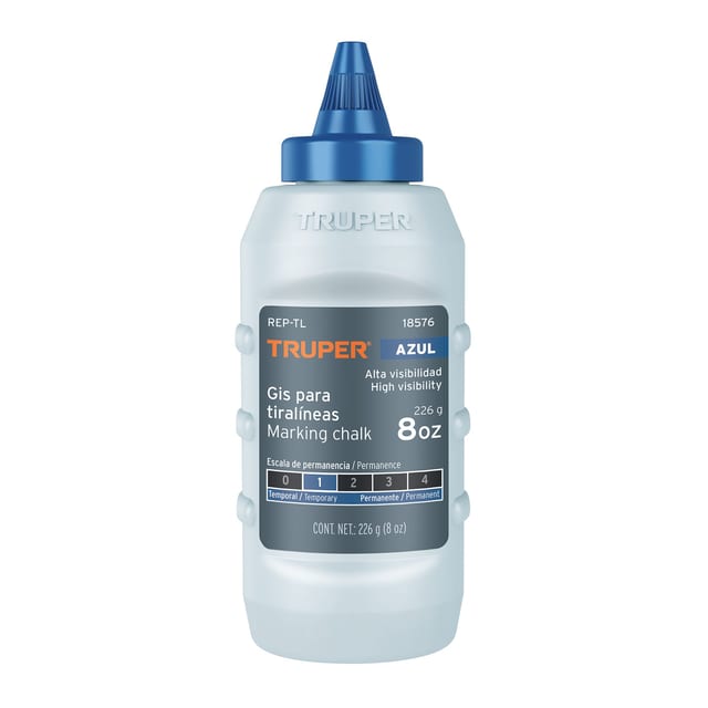 TIZA TIRALINEA AZUL TRUPER 18576