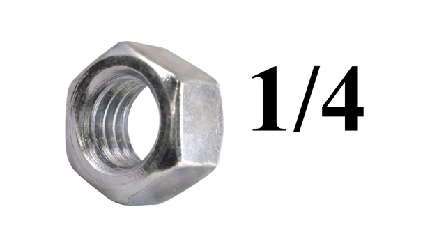 TUERCA 1/4 HEXAGONAL ZINC.