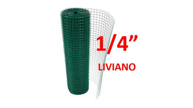 MALLA METALICA 1/4 VERDE 1/4 LIVIANA