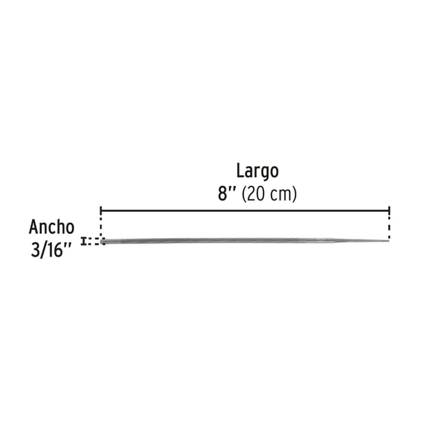 LIMA MOTOSIERRA 5 MM 3/16 PRETUL 24491